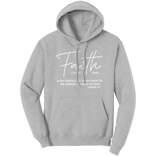 Graphic Hoodie Sweatshirt, Faith Hooded Shirt