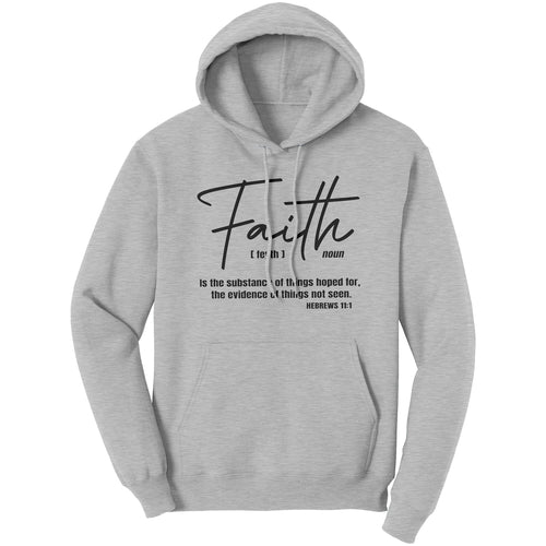 Graphic Hoodie Sweatshirt, Faith Hooded Shirt