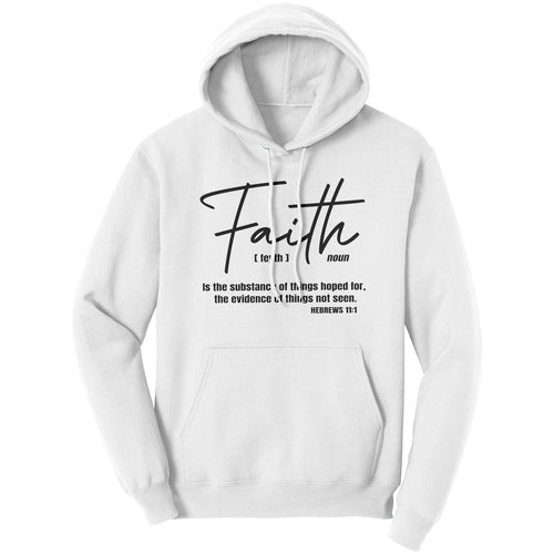 Graphic Hoodie Sweatshirt, Faith Hooded Shirt