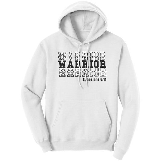 Graphic Hoodie Sweatshirt, Warrior Hooded Shirt