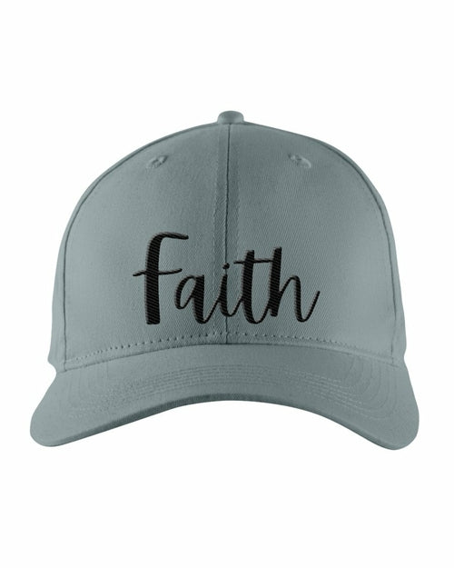 Snapback Cap - Faith Embroidered Graphic Hat / Yupoong 6 Panel