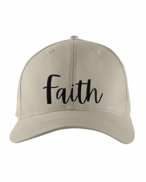 Snapback Cap - Faith Embroidered Graphic Hat / Yupoong 6 Panel