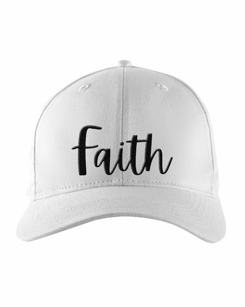 Snapback Cap - Faith Embroidered Graphic Hat / Yupoong 6 Panel