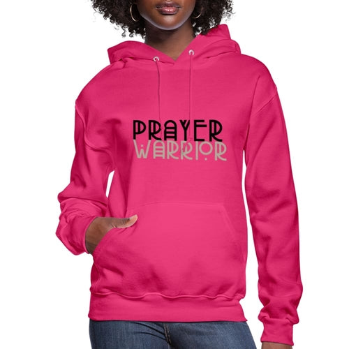 Womens Hoodie - Pullover Hooded Shirt / Prayer Warrior - S036873