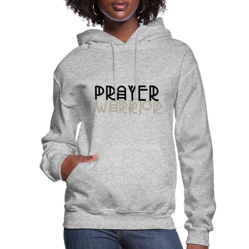 Womens Hoodie - Pullover Hooded Shirt / Prayer Warrior - S036873