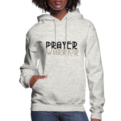 Womens Hoodie - Pullover Hooded Shirt / Prayer Warrior - S036873