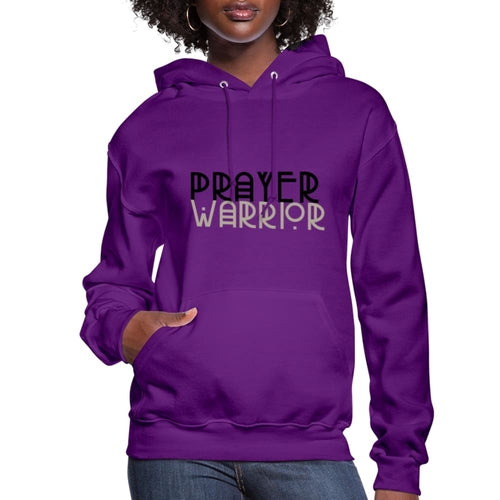 Womens Hoodie - Pullover Hooded Shirt / Prayer Warrior - S036873