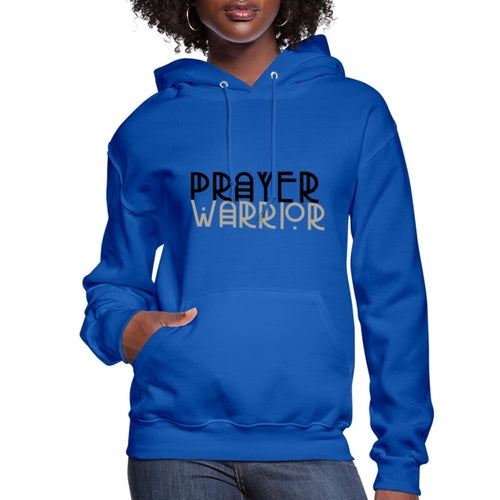 Womens Hoodie - Pullover Hooded Shirt / Prayer Warrior - S036873