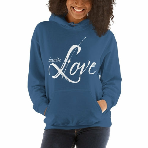 Womens Hoodie - Pullover Hooded Sweatshirt - Graphic/inspire Love