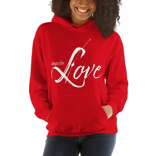 Womens Hoodie - Pullover Hooded Sweatshirt - Graphic/inspire Love