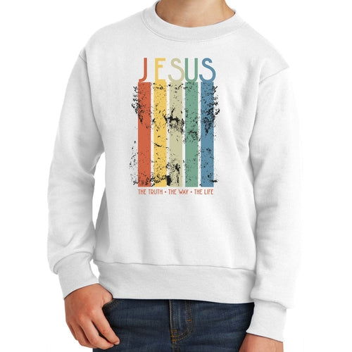 Youth Graphic Sweatshirt The Truth The Way The Life