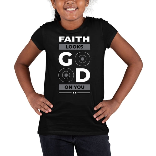 Youth Short Sleeve Graphic T-shirt, Faith Looks Good