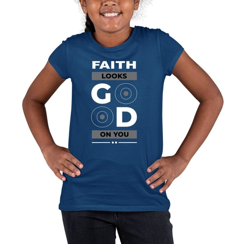 Youth Short Sleeve Graphic T-shirt, Faith Looks Good