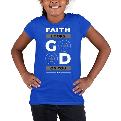 Youth Short Sleeve Graphic T-shirt, Faith Looks Good